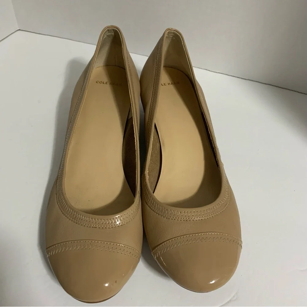 Cole Haan Womens Shoes‎ Espadrille Closed Toe Wedge Pumps Beige Size 10.5B